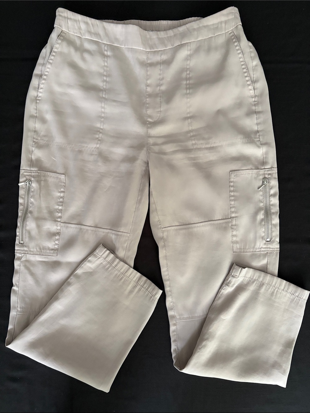 CHICOS STYLISH & COMFY ZIP UTILITY PANTS